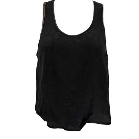 Maeve By Anthropologie Women's Black Top Size 0P 100% Silk - Picture 1 of 14